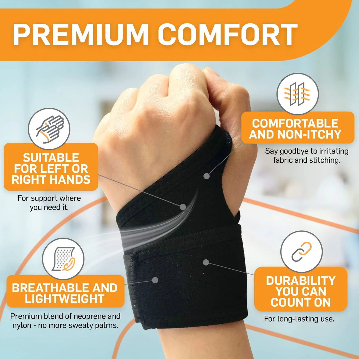 Adjustable Compression Wrist Brace Pink 1Pc L325649