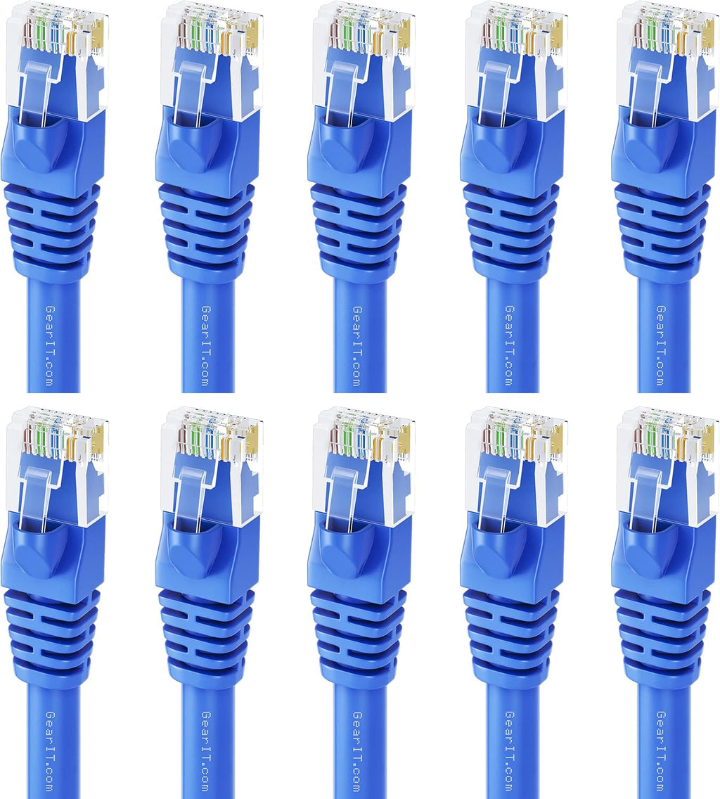Cat 6 Ethernet Cable 6 ft 20-Pack Blue I5017