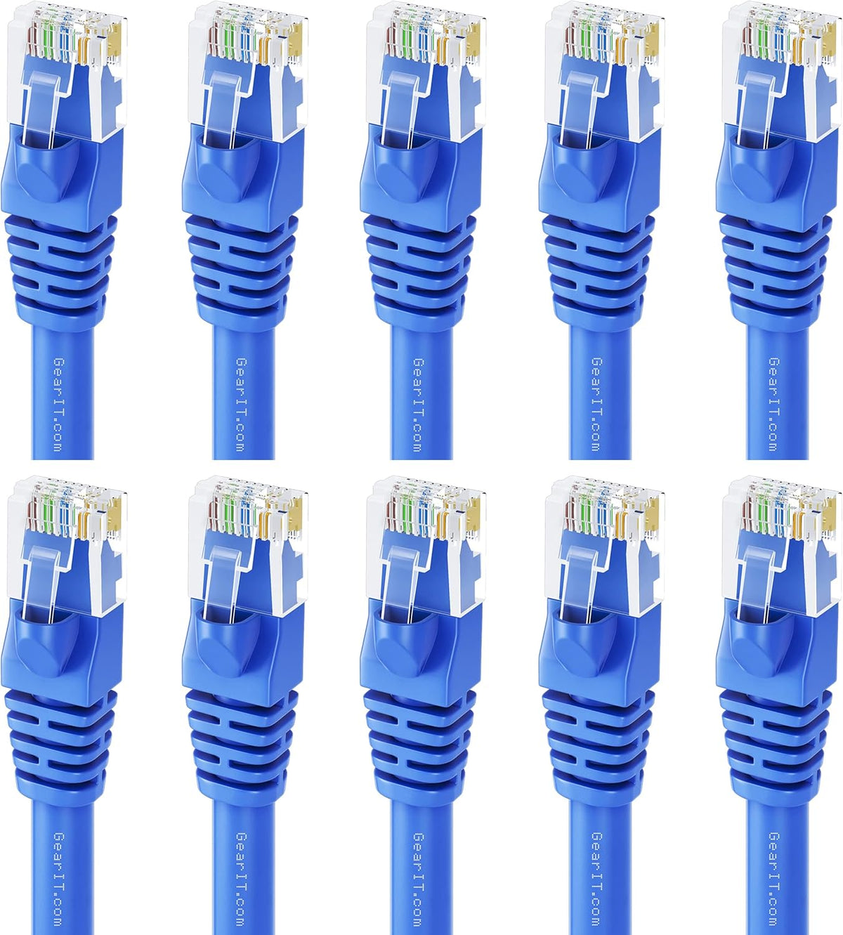 Cat 6 Ethernet Cable 6 ft 20-Pack Blue I5017