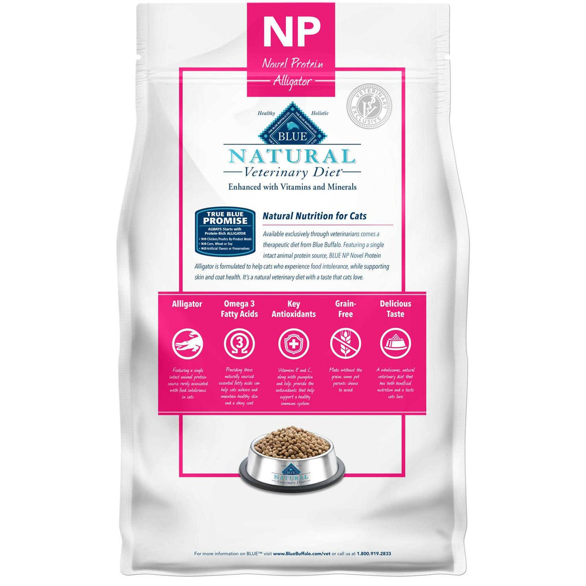 Natural Novel Protein Alligator Dry Cat Food M728