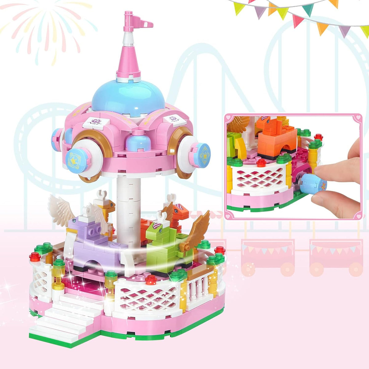 430 Pieces Amusement Park Building Set R6300