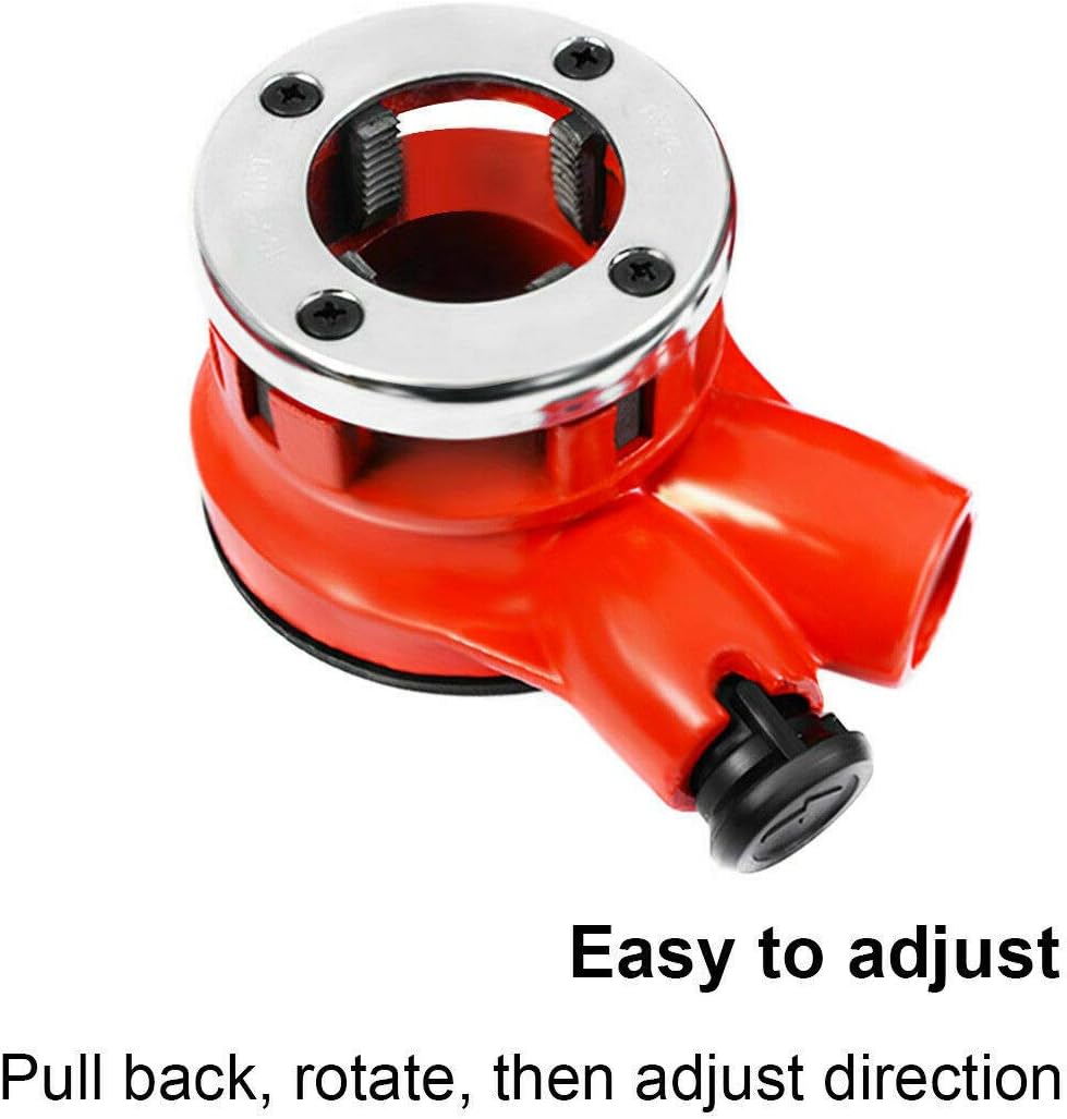 Ratchet Pipe Threader Kit Set with 6 Dies and Storage Case R9010