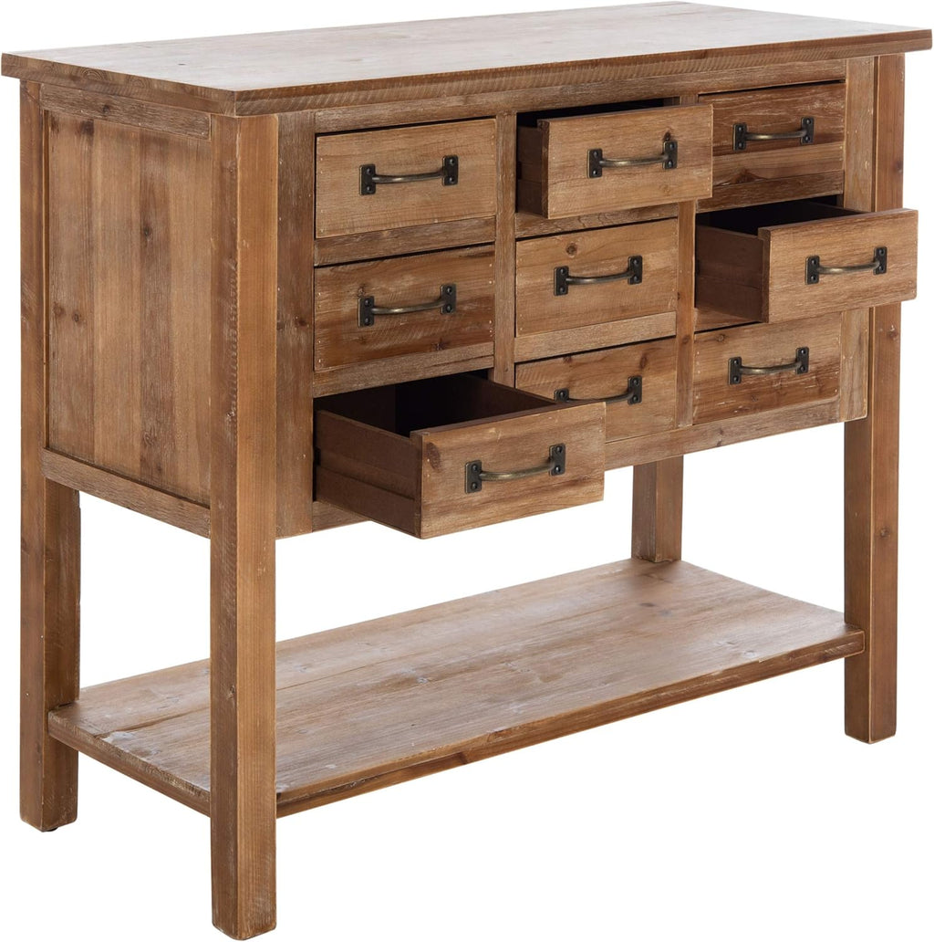 Natural Oak 9 Drawer Chest S1290