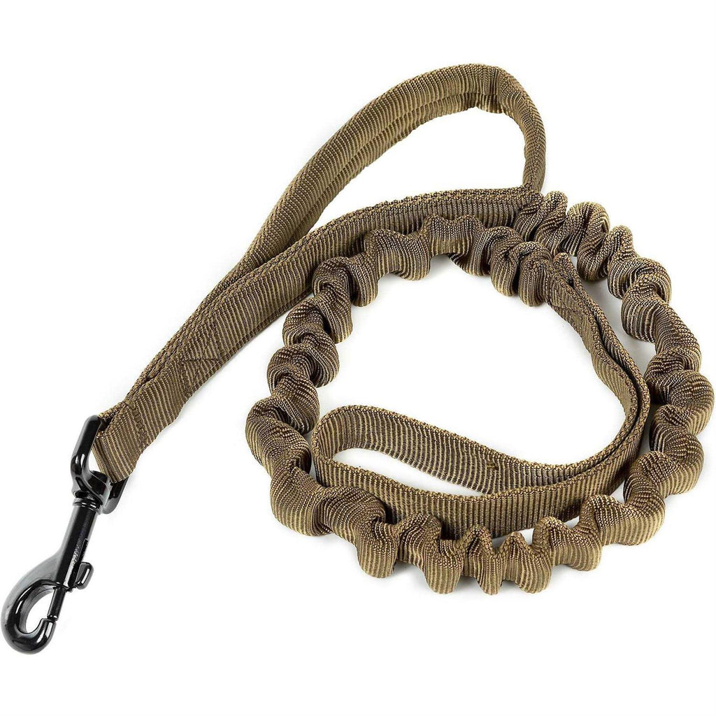 Tactical Dog Training Bungee Leash with 2 Control Handle Quick Release Nylon K858