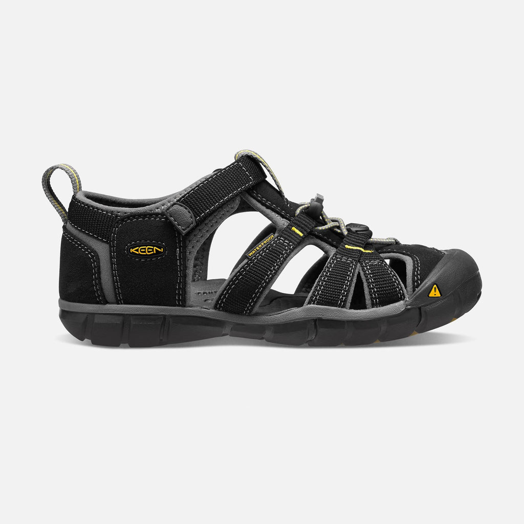 Black Yellow Kids Water Shoes W295