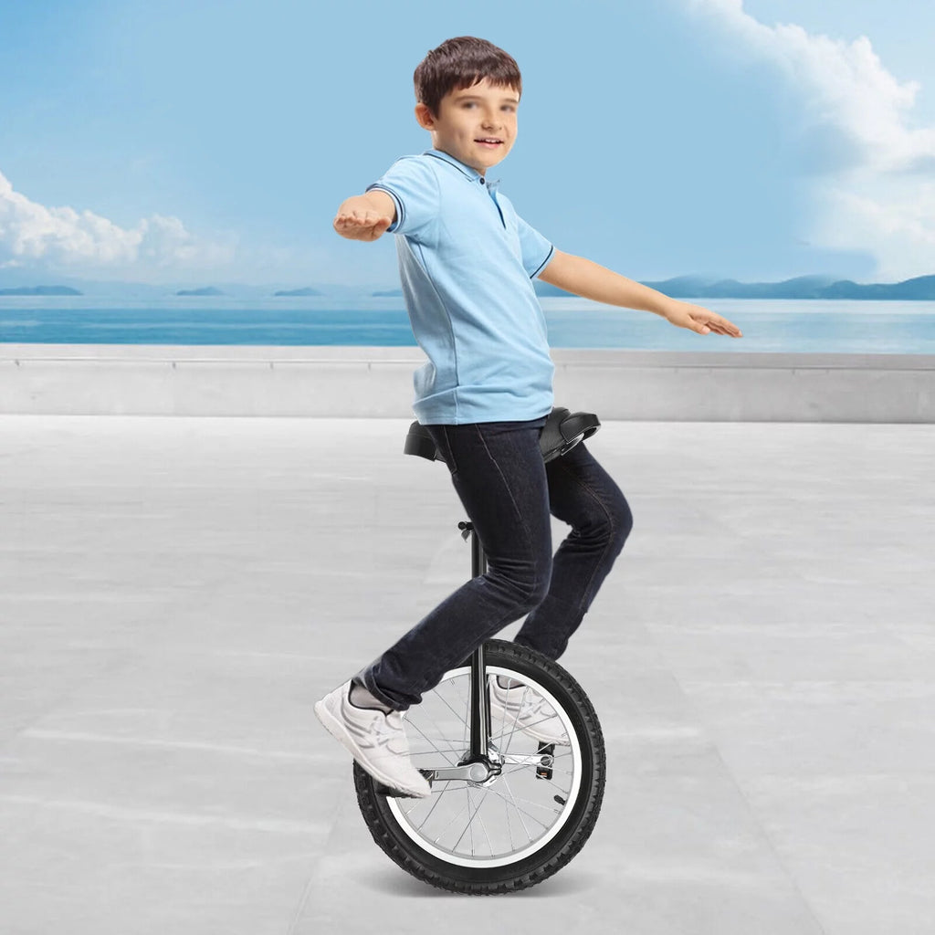 24 Inch Wheel Outdoor Unicycle Adjustable Seat Exercise Bicycle W6067