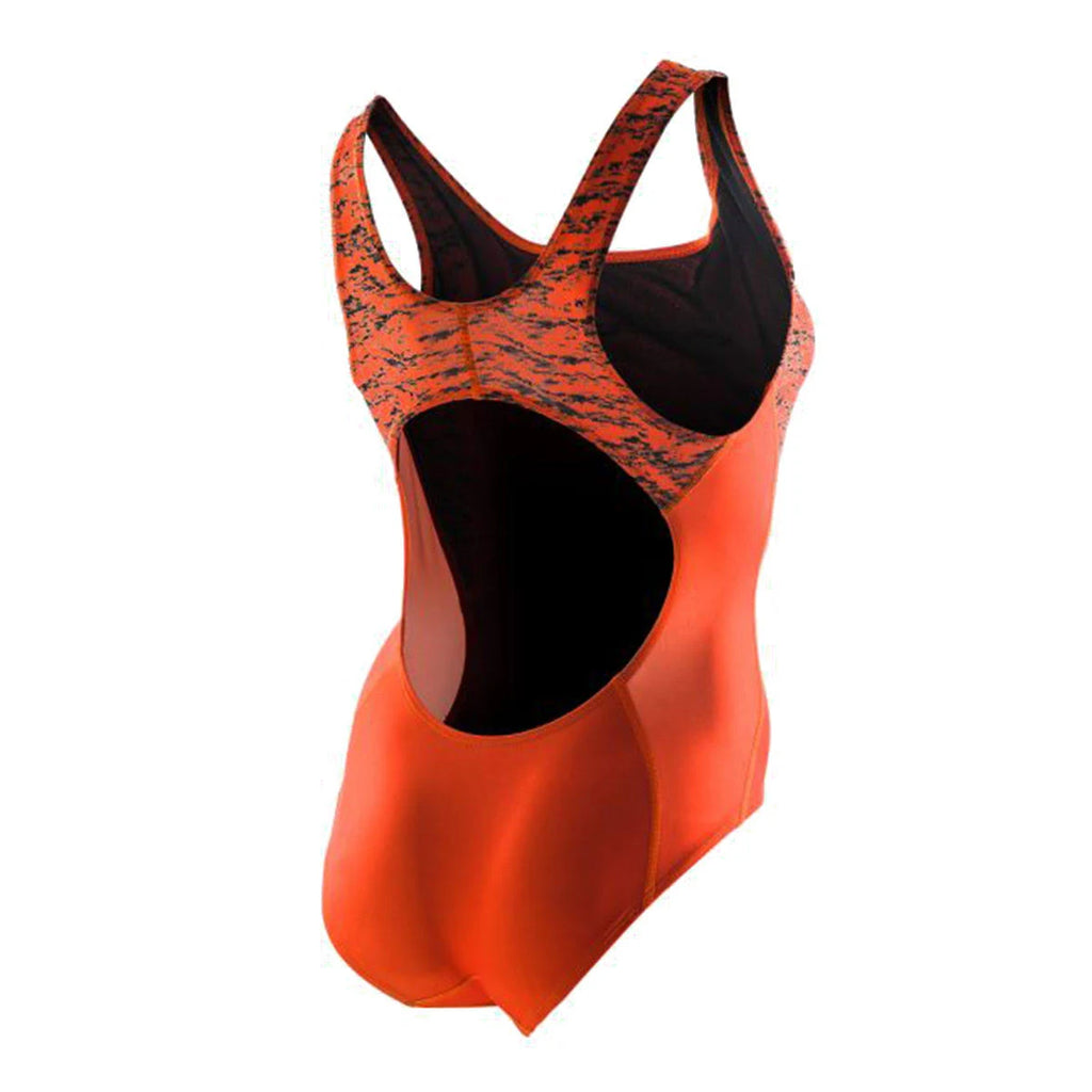 Orange Black Swimsuit O6718