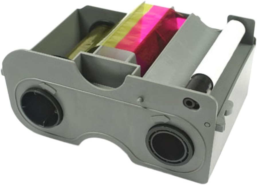 YMCKO Full Color Ribbon Cartridge with Resin Black and Clear Overlay Panel B576
