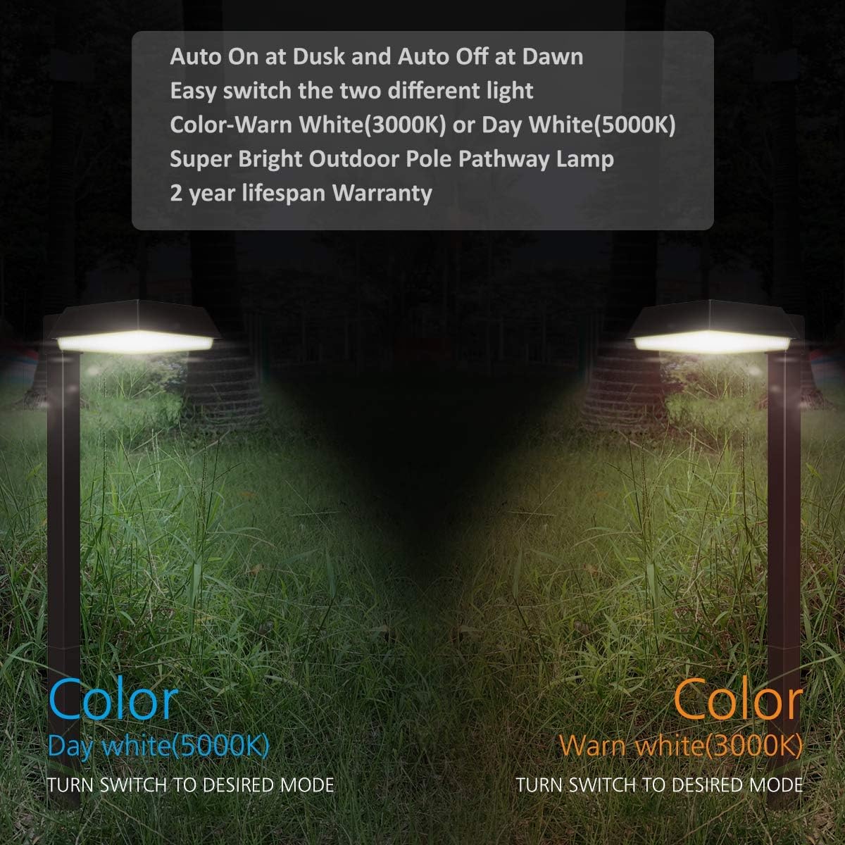 Solar Pathway Lights 300 lumens 4 Pack A439768