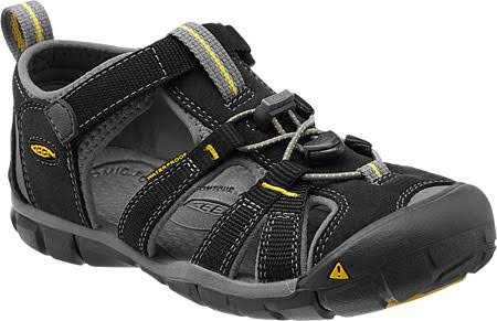Black Yellow Kids Water Shoes W295