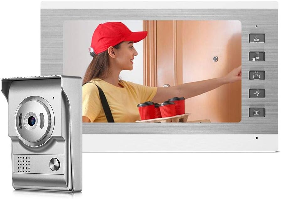 Wired Video Door Intercom System with 7 Inches Monitor G321746