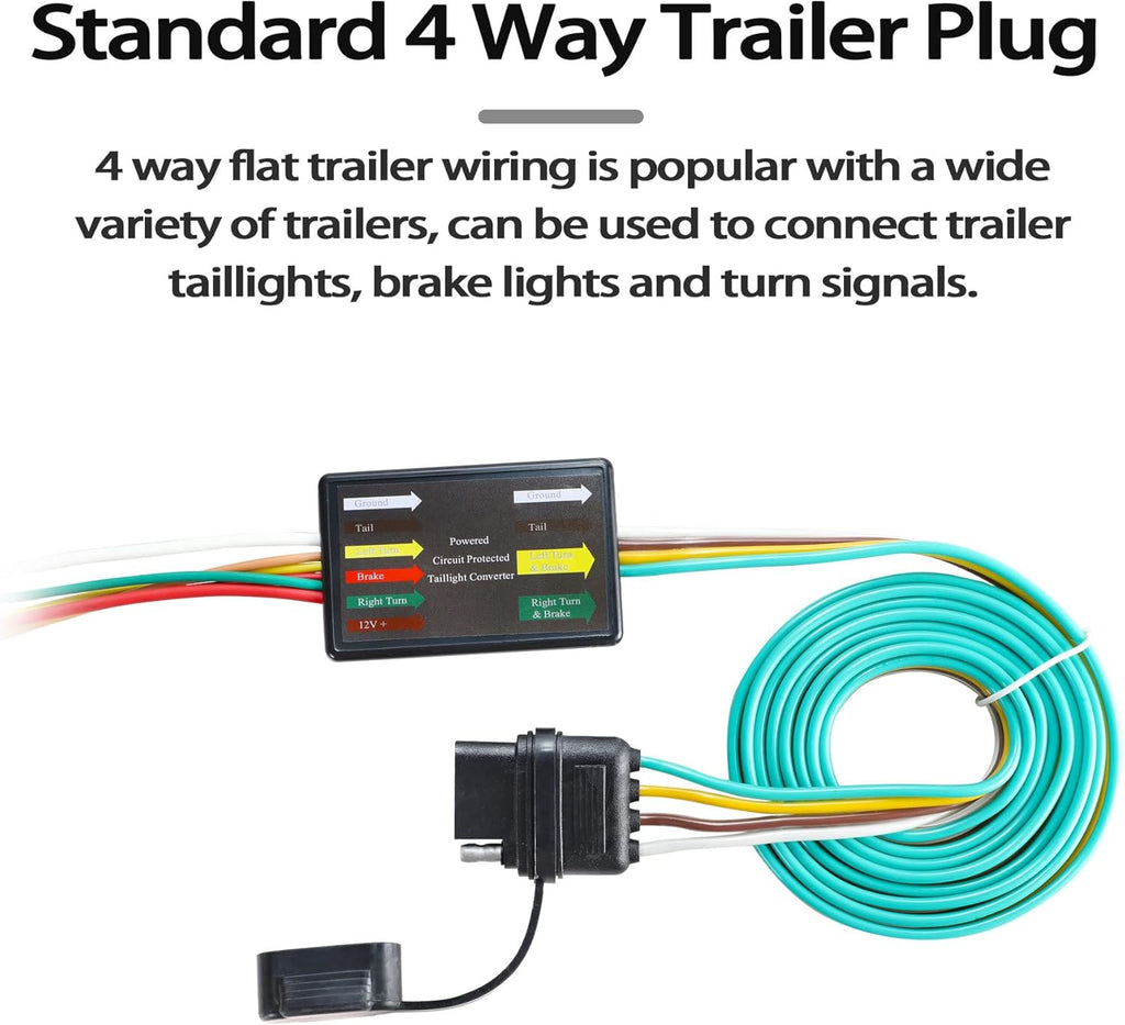 4 Way Flat Trailer Wiring Harness N361773