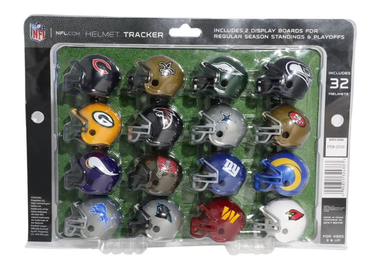 Mini Helmet Set of 32 Teams with Display O8457