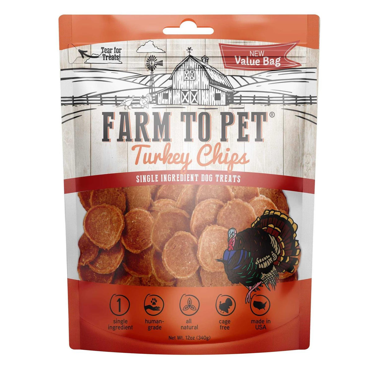 Turkey Chips Dog Treats A520