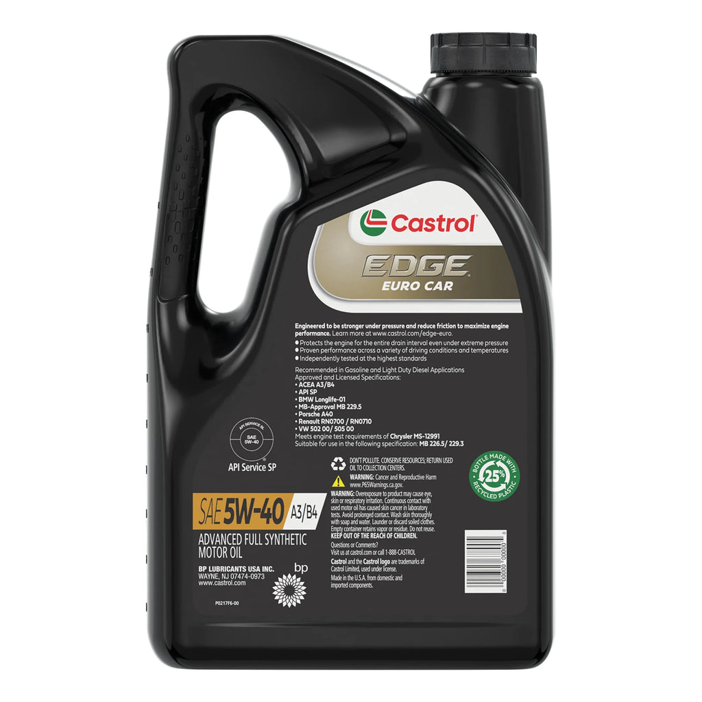 5W-40 Full Synthetic Motor Oil, 5 Quarts O49980