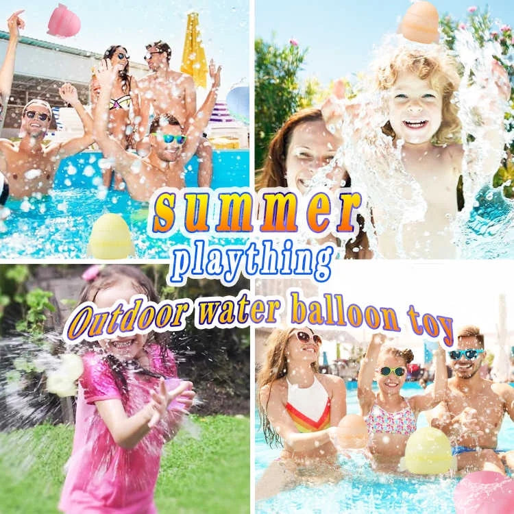 12 PCS Reusable Water Balloons with Mesh Bag V200626