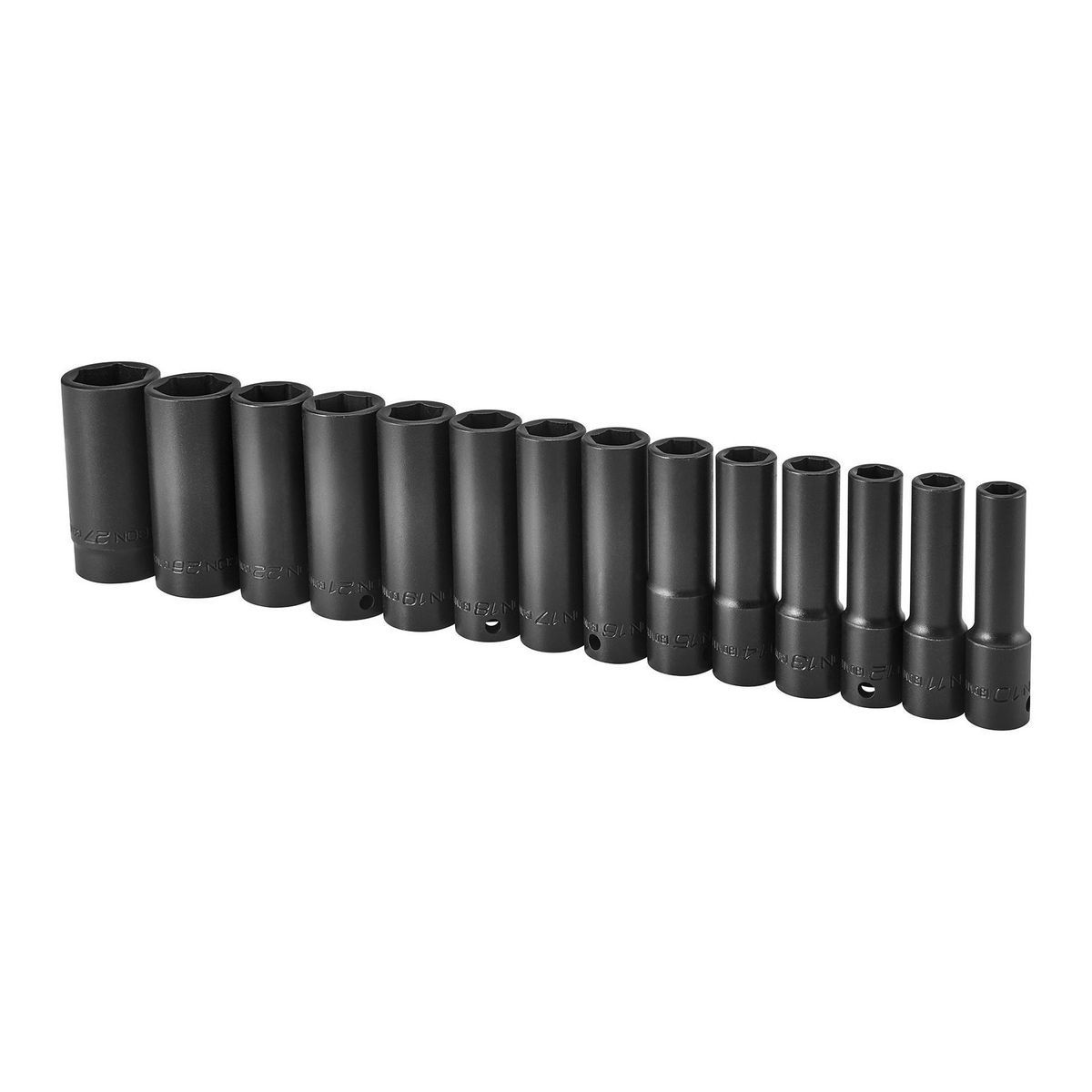 1/2 in. Drive Metric Deep Impact Socket Set, 14-Piece J927