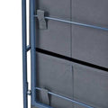 Black 3 Drawer Fabric Storage Chest I955
