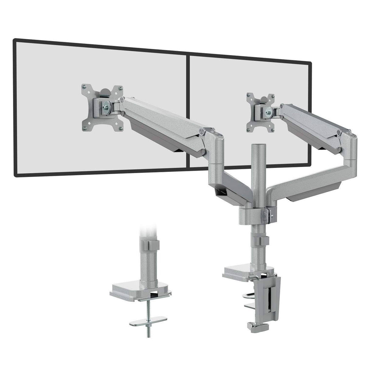 Dual Monitor Desk Mount Gas Spring Stand 17-32 inch J219326