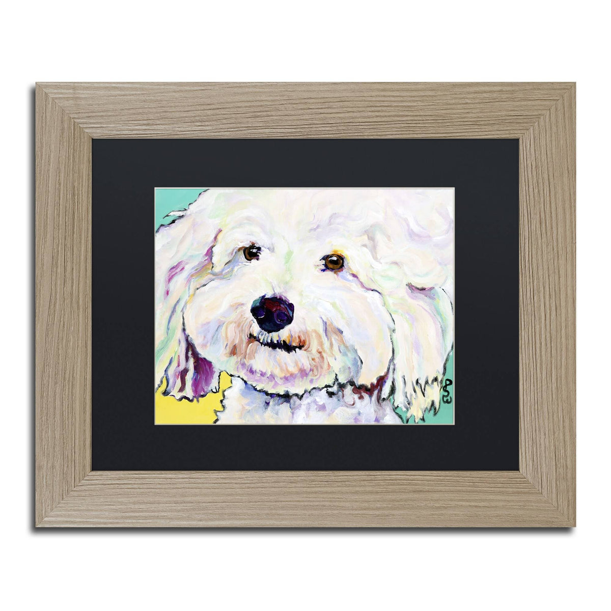 Black Matte Birch Frame Art E5323