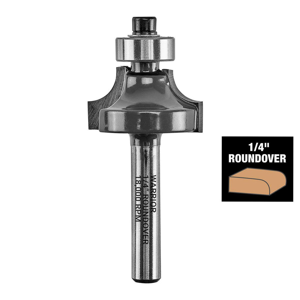 Roundover Router Bit Set, 4-Piece W959396