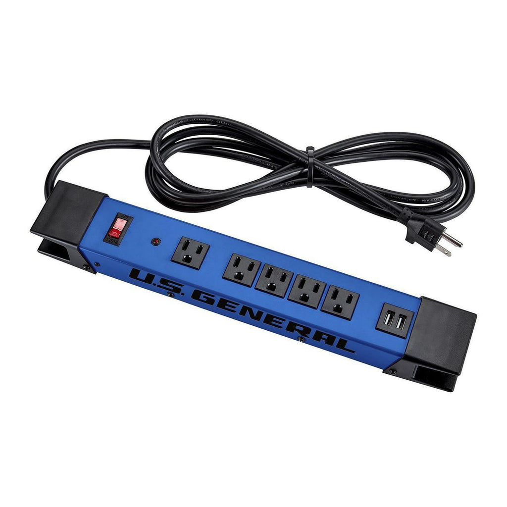 5-Outlet Magnetic Power Strip with 2 USB Ports R160922