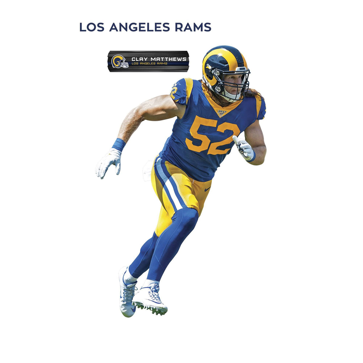 Removable Wall Decal Giant Athlete + 2 Wall Decals T496796