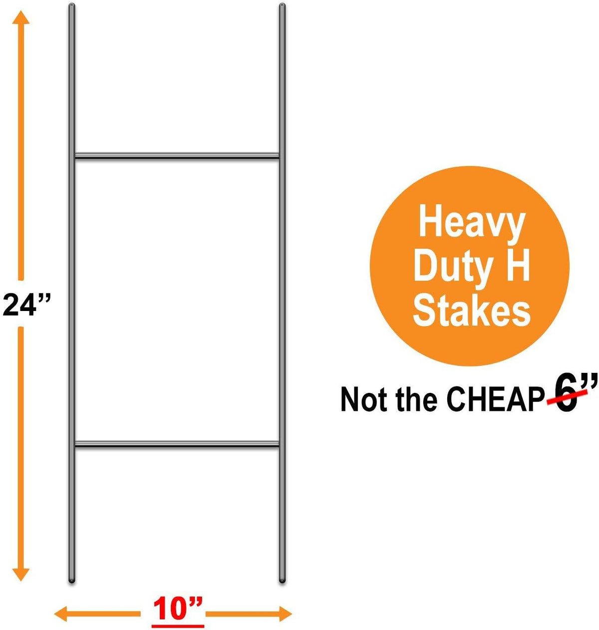 Open House Sign Kit with Tall Stands 24x18 Yard Sign Bundle 5 Pack of 2 K277