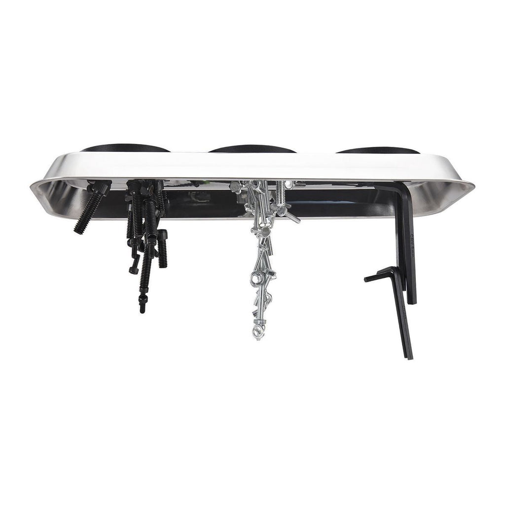14-1/8 in. x 6-1/4 in. Magnetic Stainless Steel Parts Tray V327