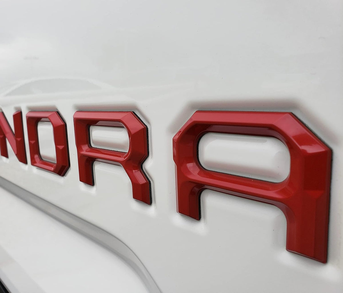 Matte Black Tailgate Insert Letters R163489