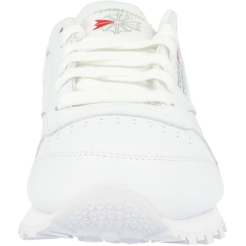 White Leather Trainers Q8218