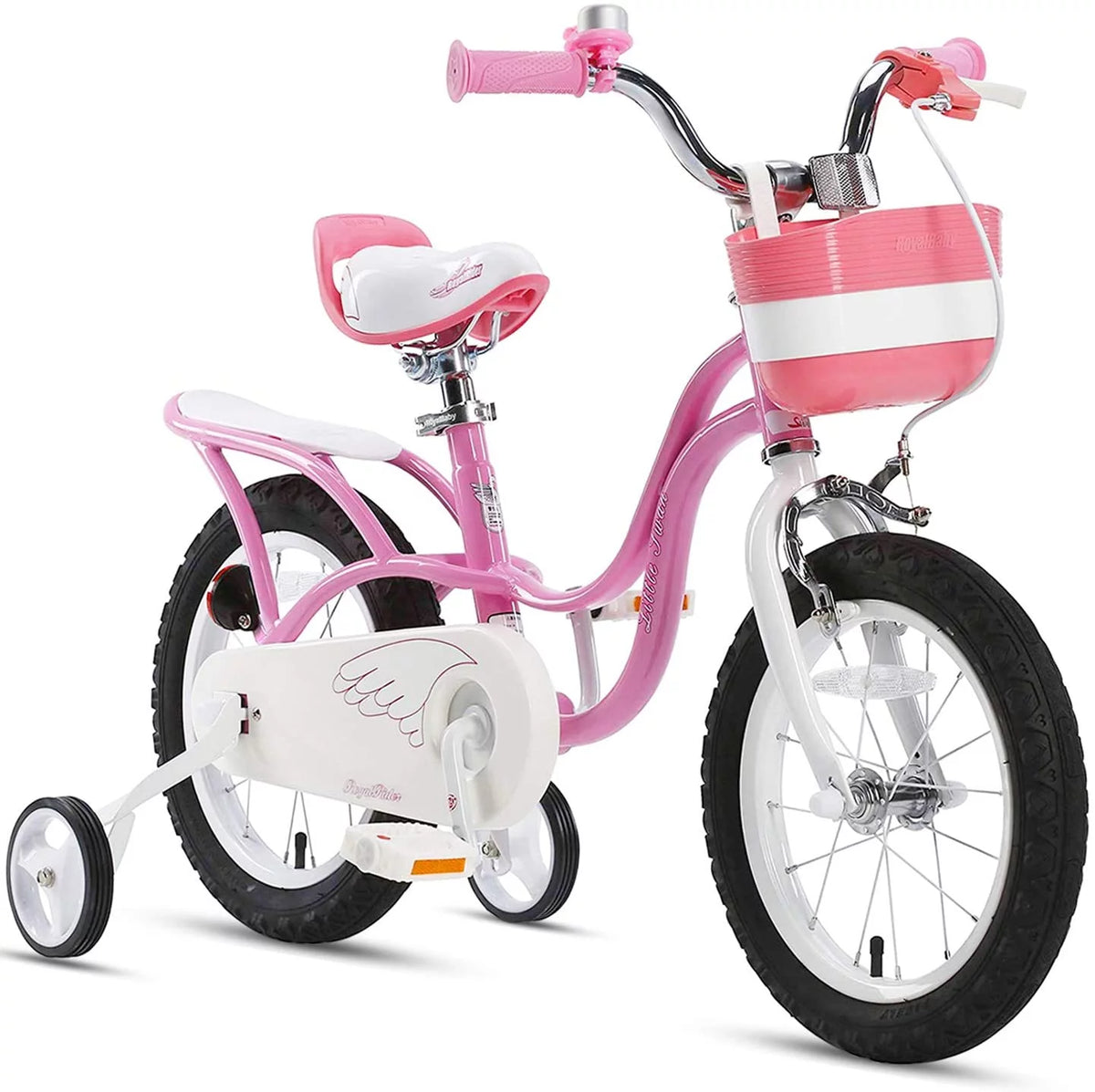 Red 14 Girl's Bicycle with Training Wheels and Basket L416909