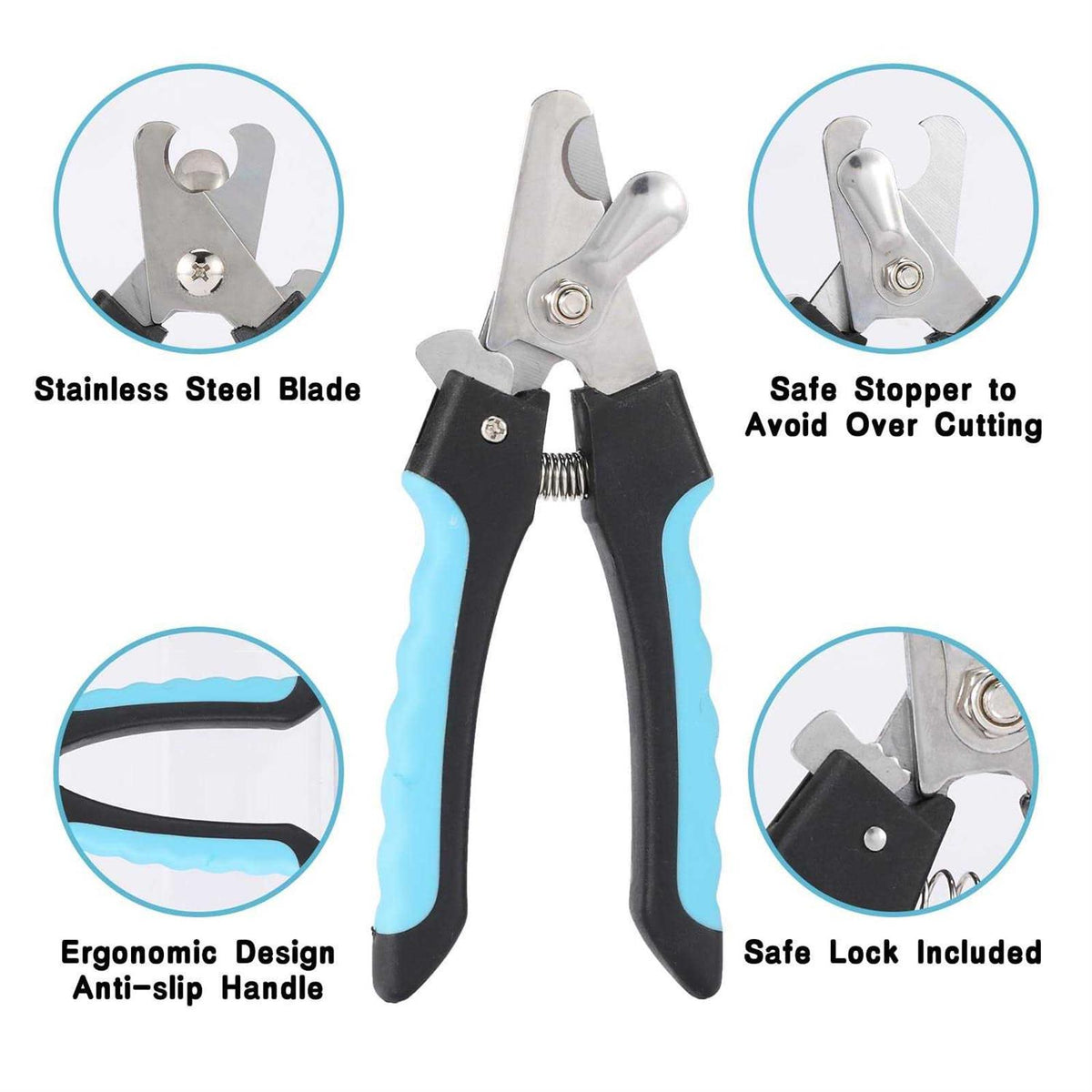 2 Pack Pet Nail Trimmer Clipper Set with 2 Nail Files Y73814