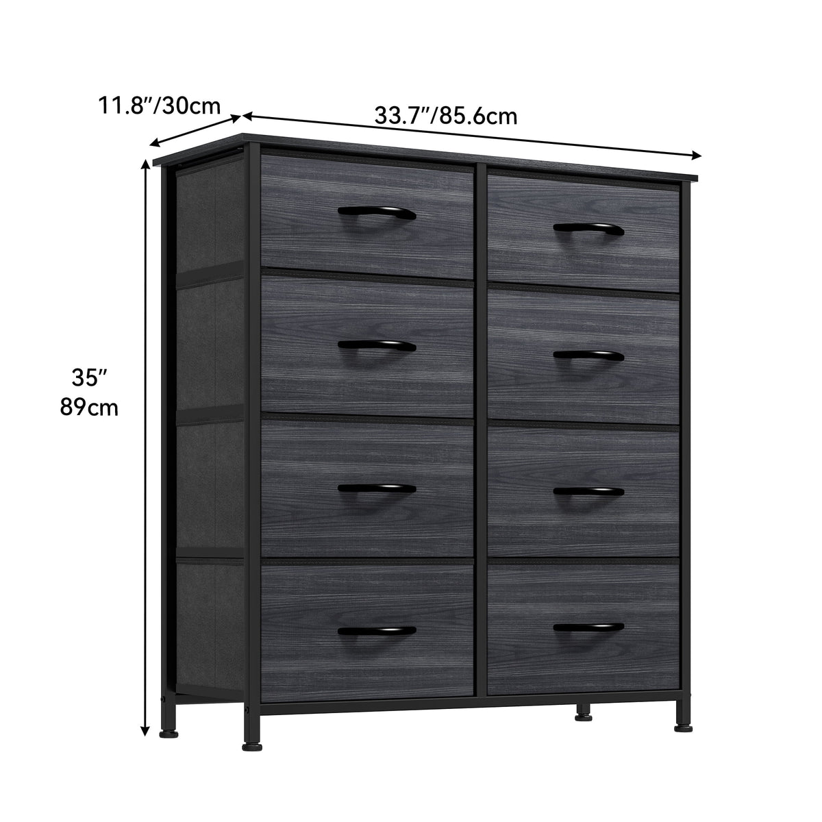 8 Drawer Fabric Storage Dresser with Steel Frame T7218