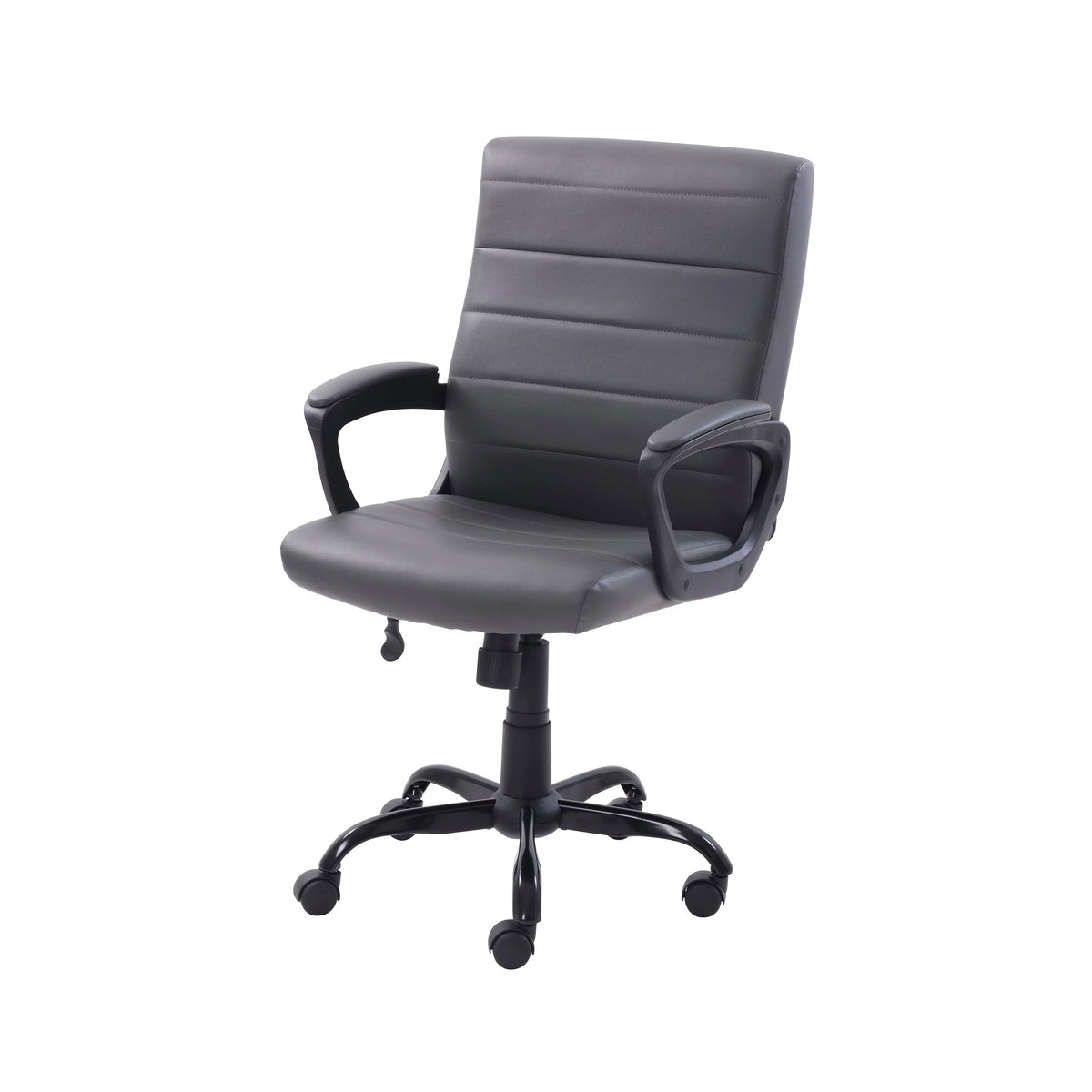Black Bonded Leather Mid-Back Office Chair C1670