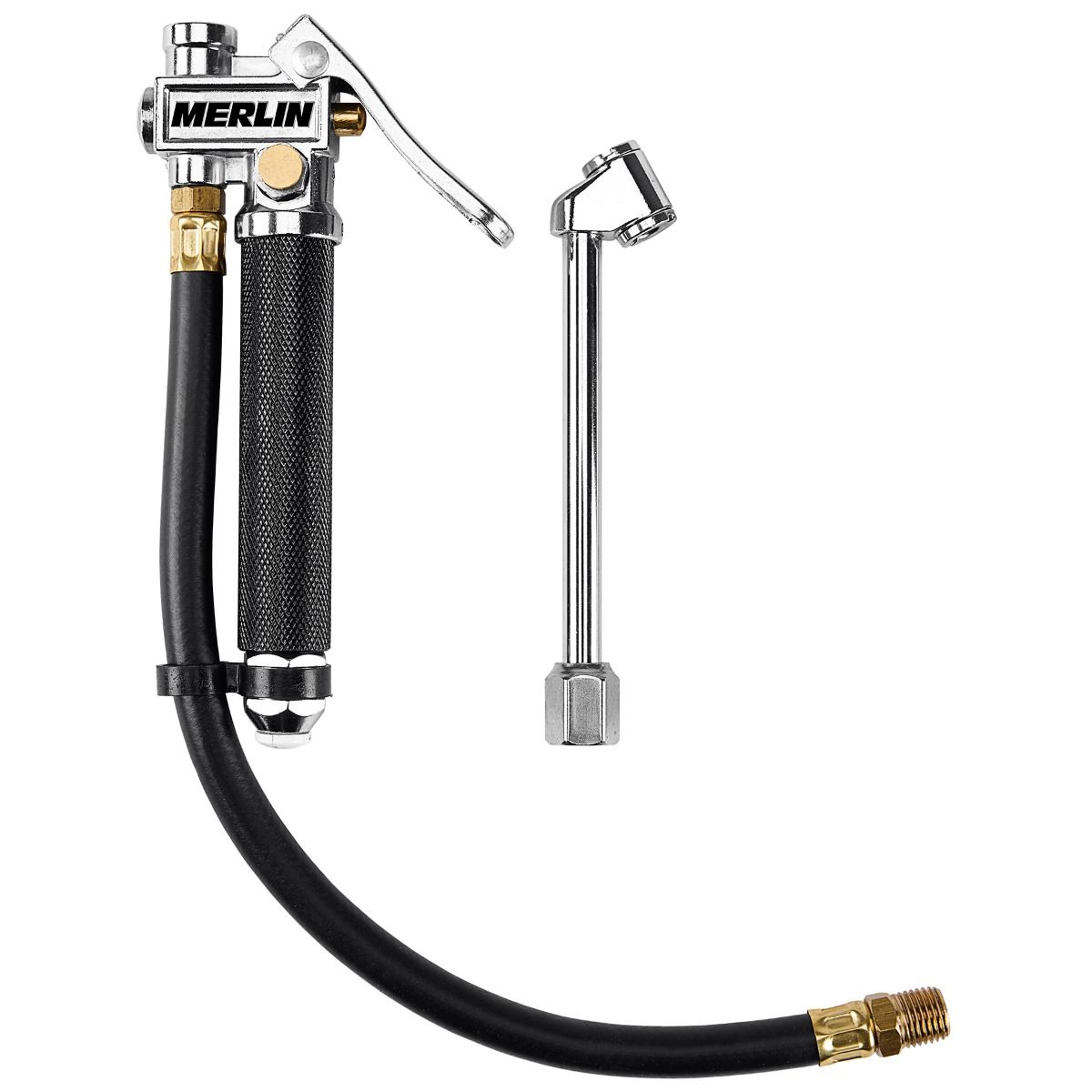 Dual-Head Air Chuck Inflator Gauge, 2-Piece I916
