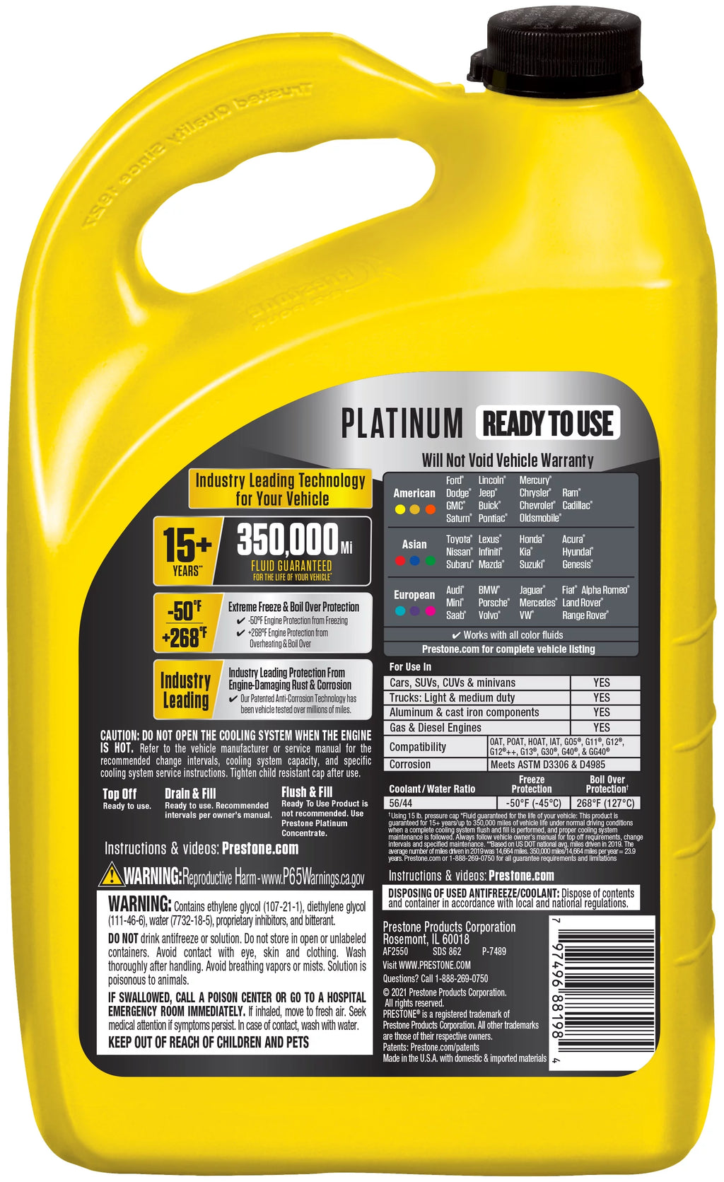 Antifreeze Coolant Ready to Use 50/50 L7238
