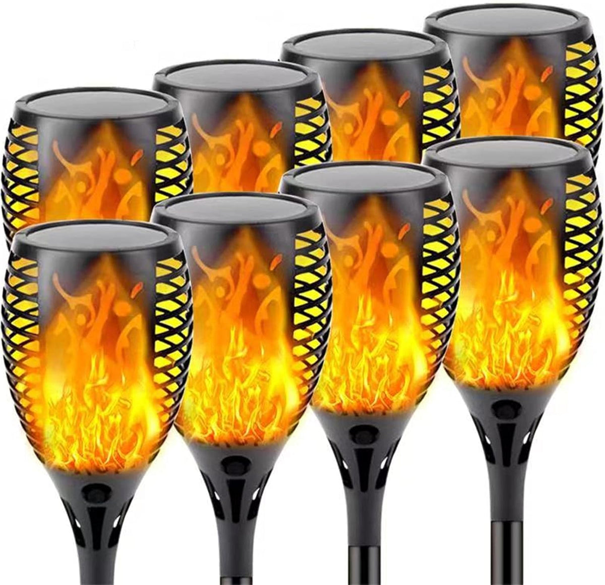 8 Pack Waterproof Solar Outdoor Lights E488880