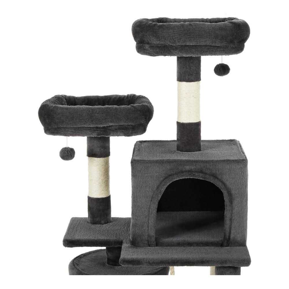 61-in Faux Fur Cat Tree Condo R313
