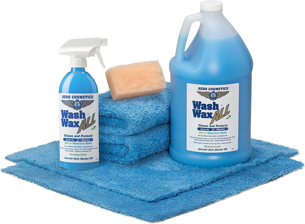 Wet or Waterless Car Wash Wax Kit 144 fl. oz F980