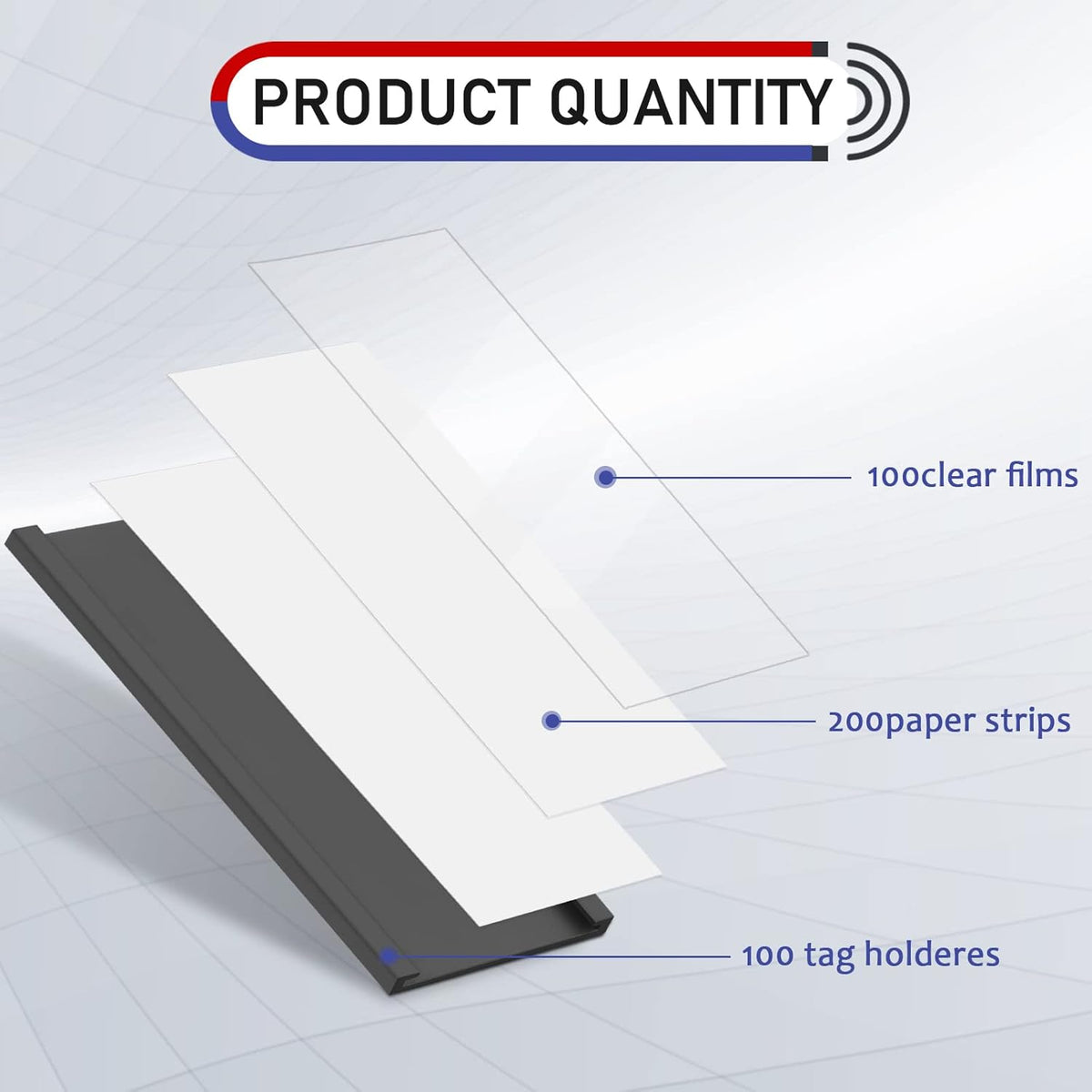 Magnetic Label Holders with Magnets Pack of 2 S8783