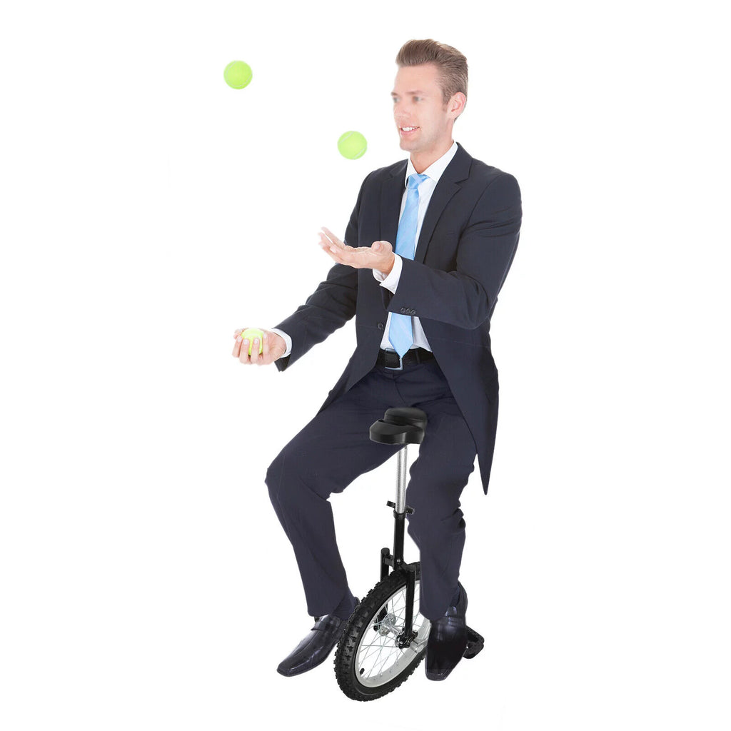 24 Inch Wheel Outdoor Unicycle Adjustable Seat Exercise Bicycle W6067