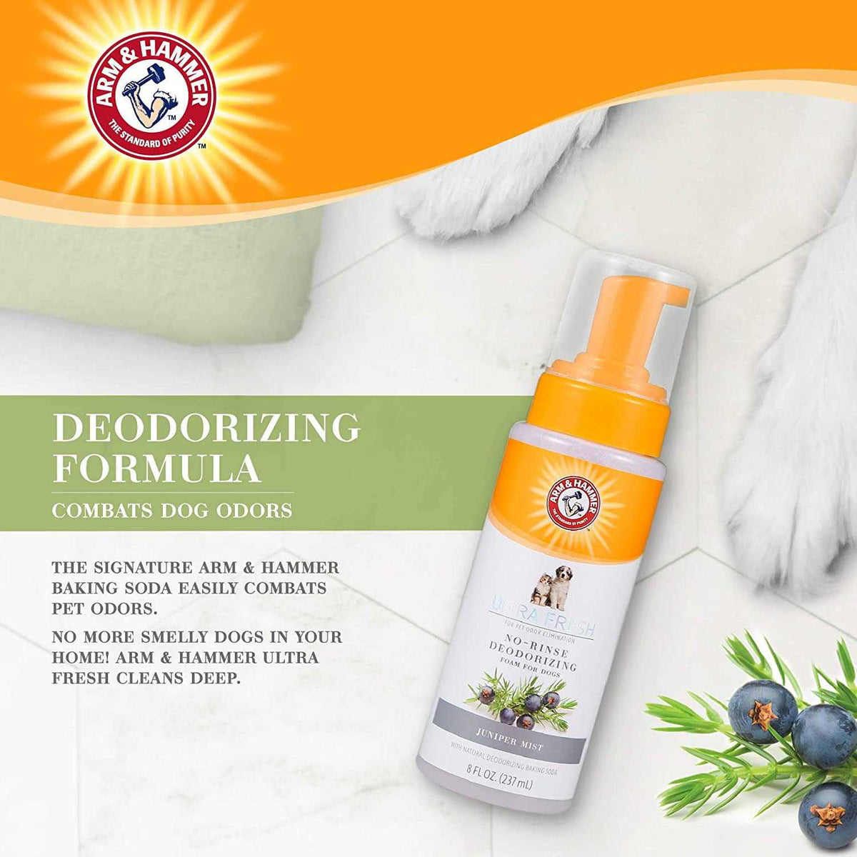 No Rinse Deodorizing Foam for Dogs N766500