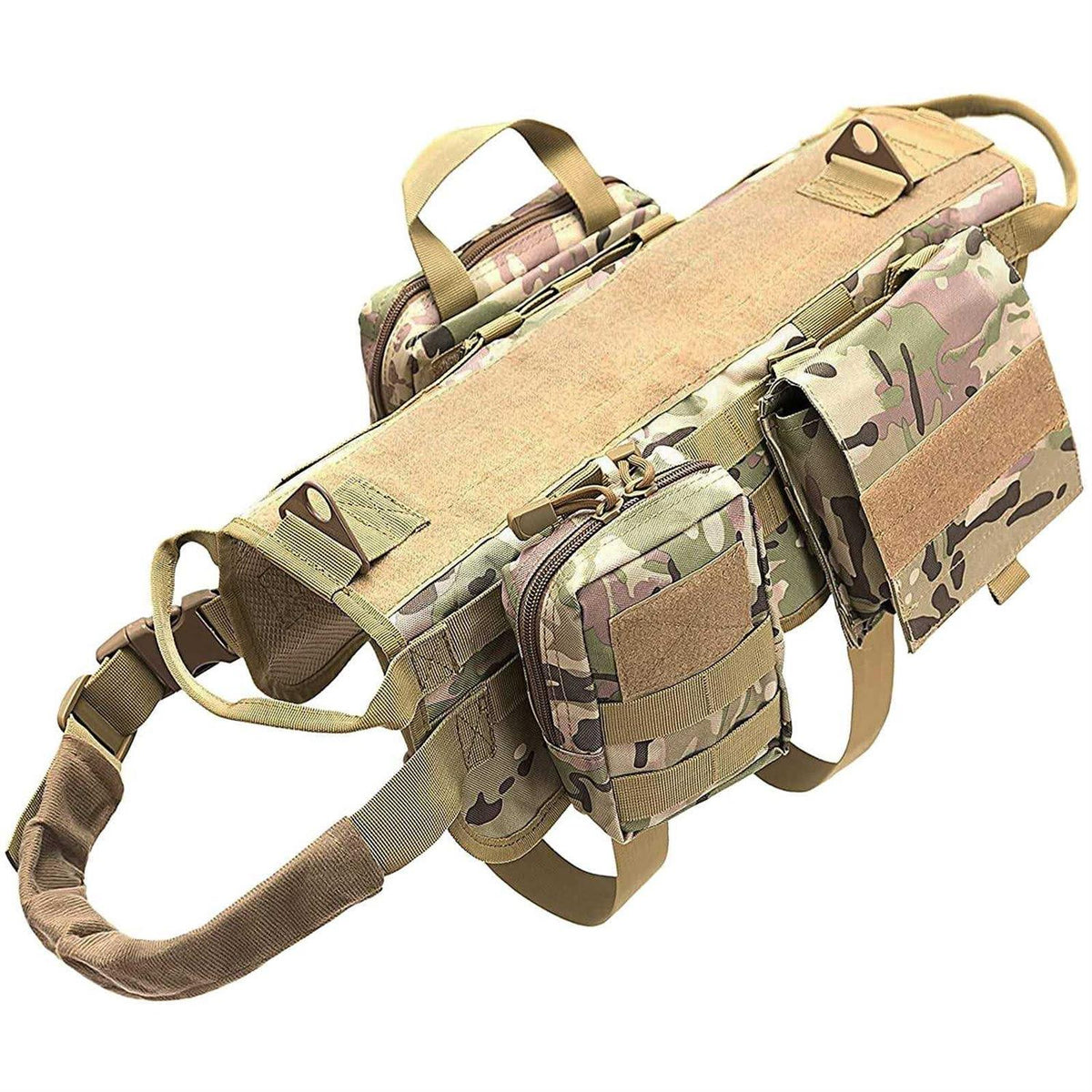 Tactical Dog Harness with Pouches F10871