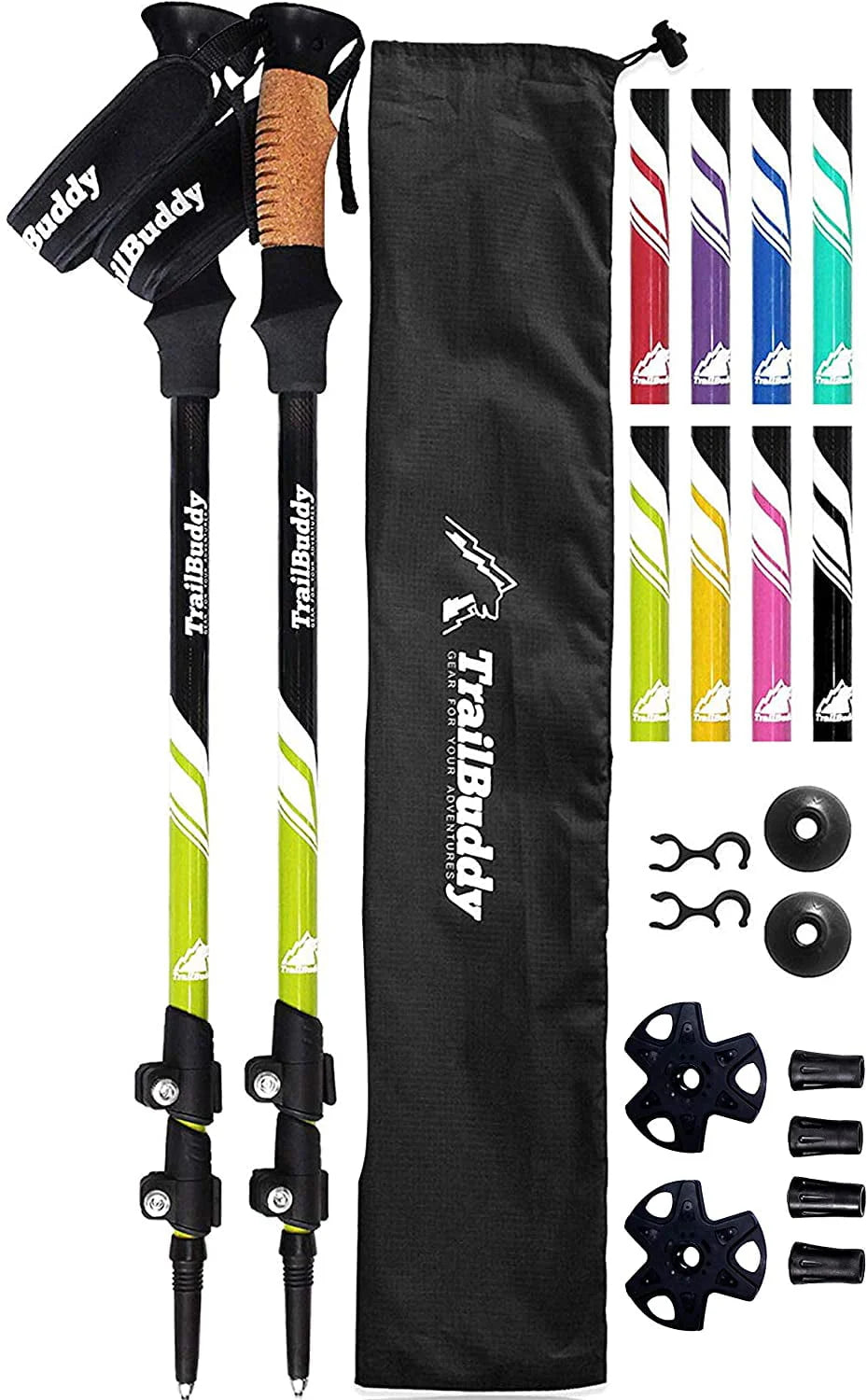 Lightweight Aluminum Adjustable Trekking Poles W38137