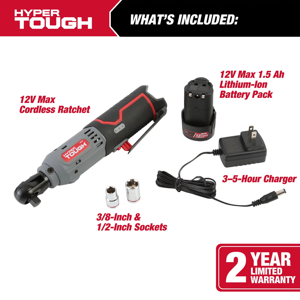 12V Max Lithium-Ion Cordless 3/8-Inch Ratchet with Battery and Charger C2377