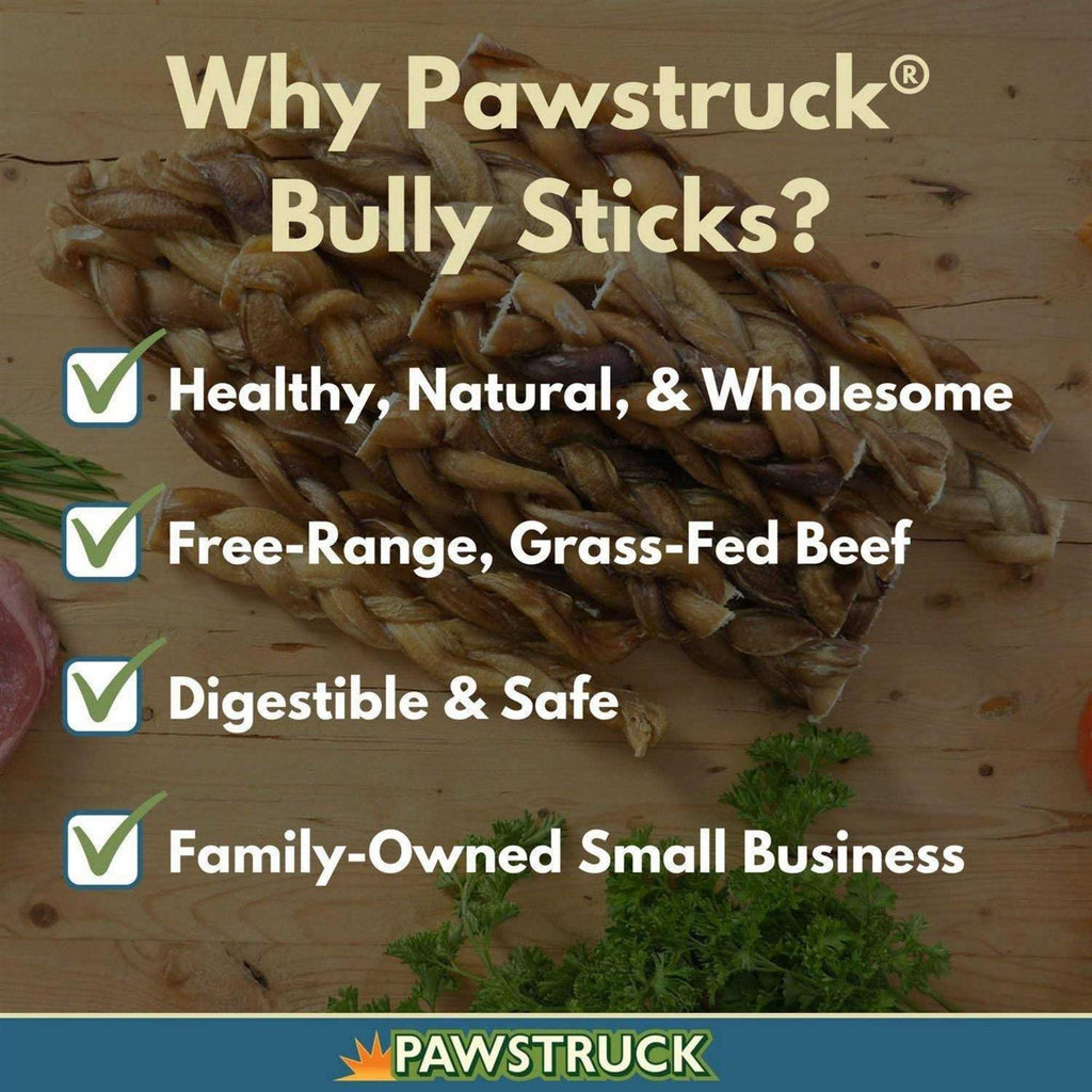Braided Bully Sticks Dog Treats J2354