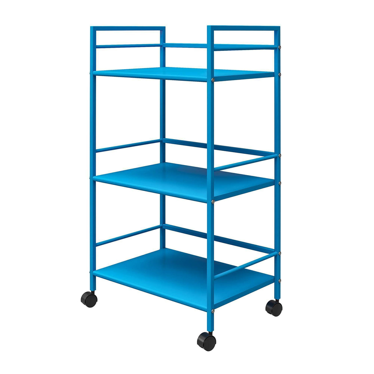 Blue Metal Rolling Cart A2983