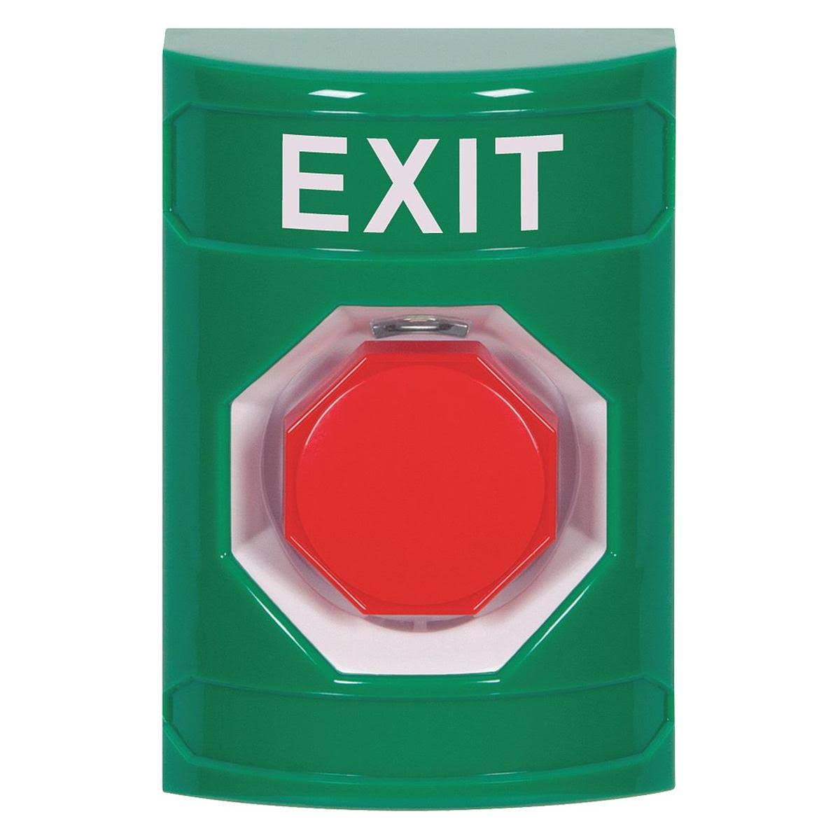 Exit Push Button Green Polycarbonate N5331