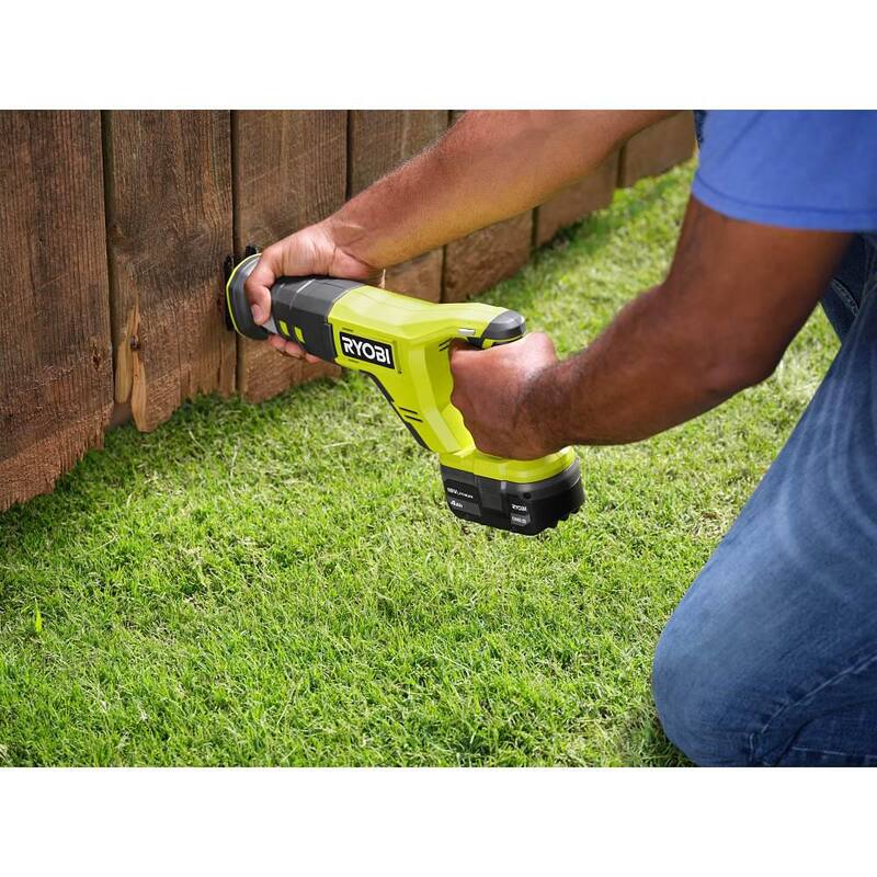 18V Lithium-Ion Battery and Charger Kit with Cordless Reciprocating Saw S422